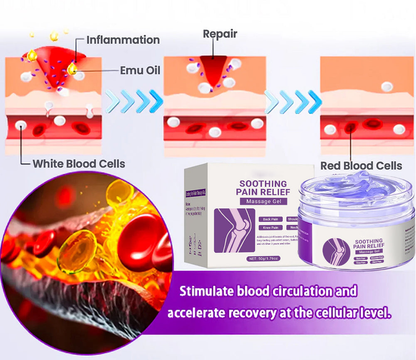 👉Clinically Trusted Arthritis Pain Relief Gel AAOS-Approved Turmeric & Emu Oil