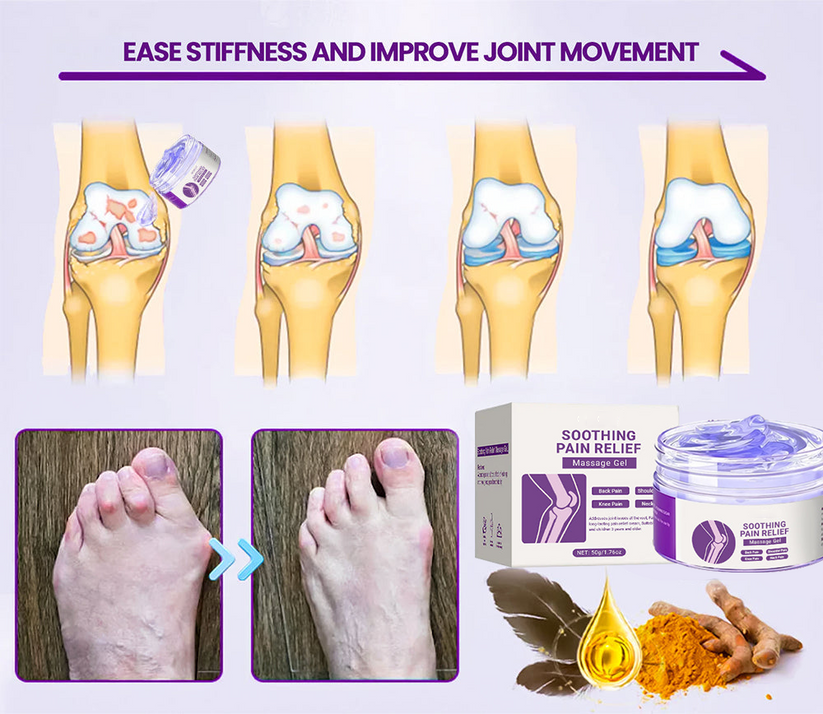 👉Clinically Trusted Arthritis Pain Relief Gel AAOS-Approved Turmeric & Emu Oil